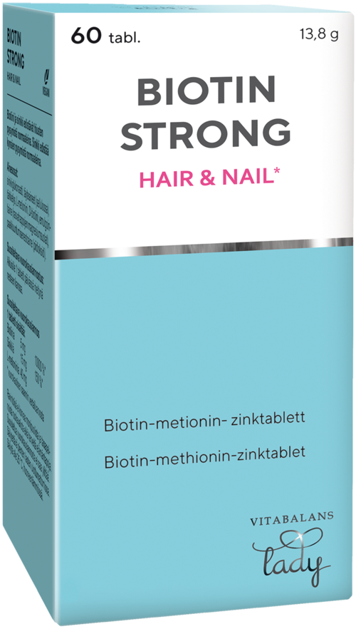 Vitabalans Hair & Nail Biotin Strong 60 st