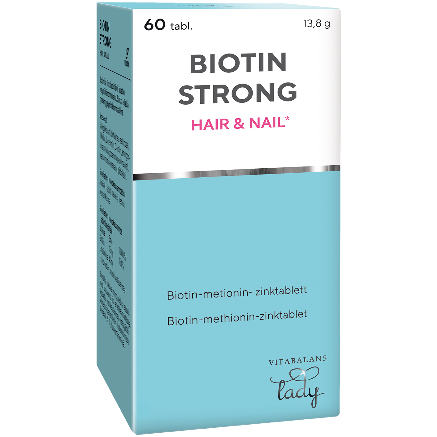 Vitabalans Hair & Nail Biotin Strong 60 st