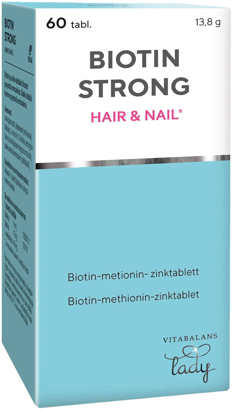 Vitabalans Hair & Nail Biotin Strong 60 st