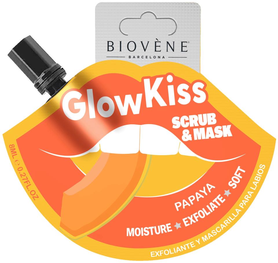Biovène Barcelona Glow Kiss Papaya Lip Scrub & Mask 8 ml