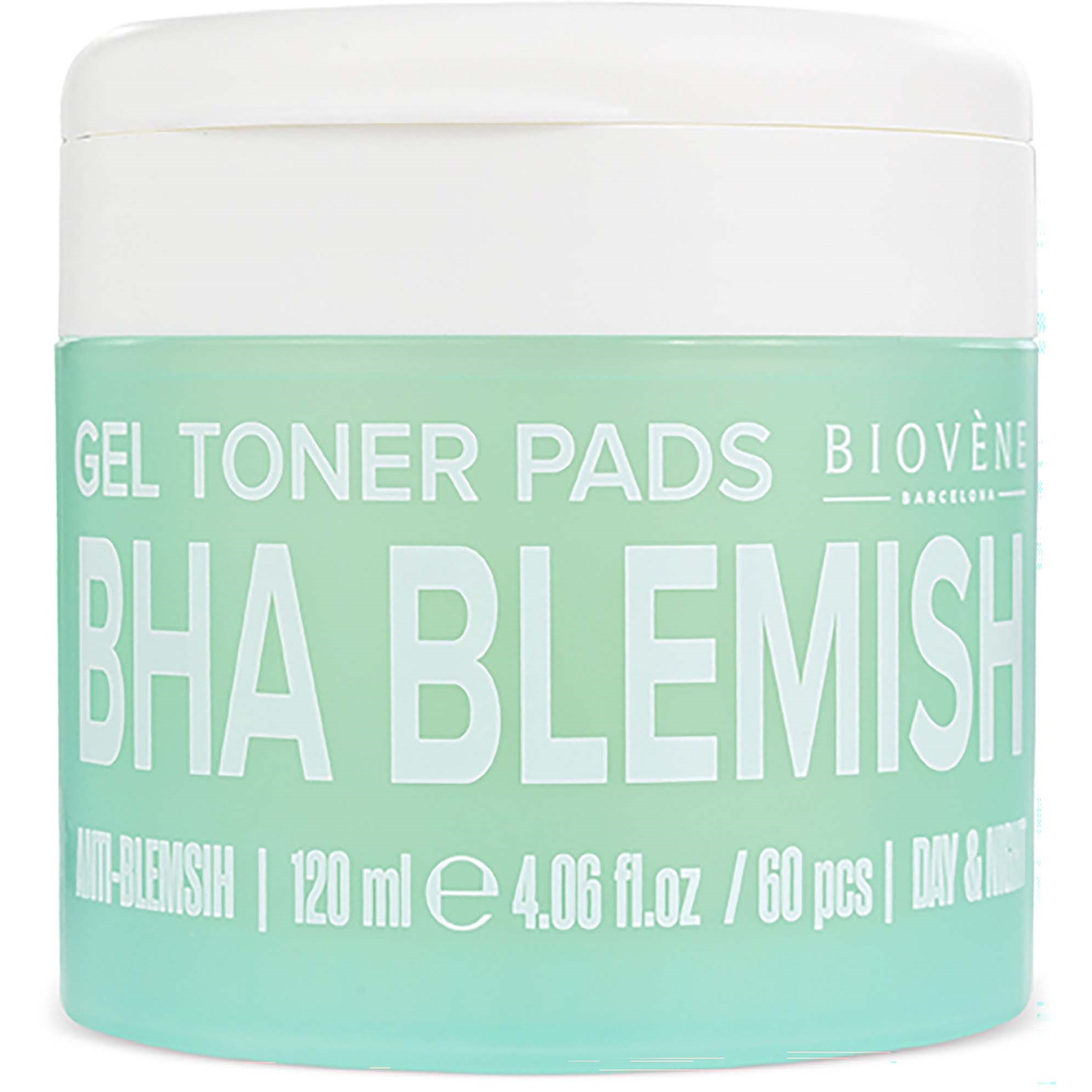 Biovène BHA BLEMISH Anti-Blemish Gel Toner Pads with Salicylic Acid, 60 pads 120 ml
