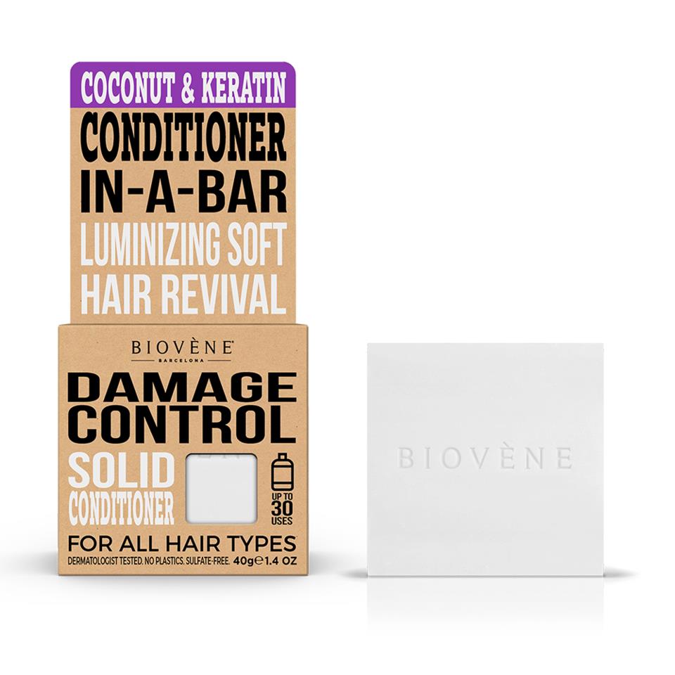 Biovène Damage Control Coconut & Keratin Solid Conditioner Bar