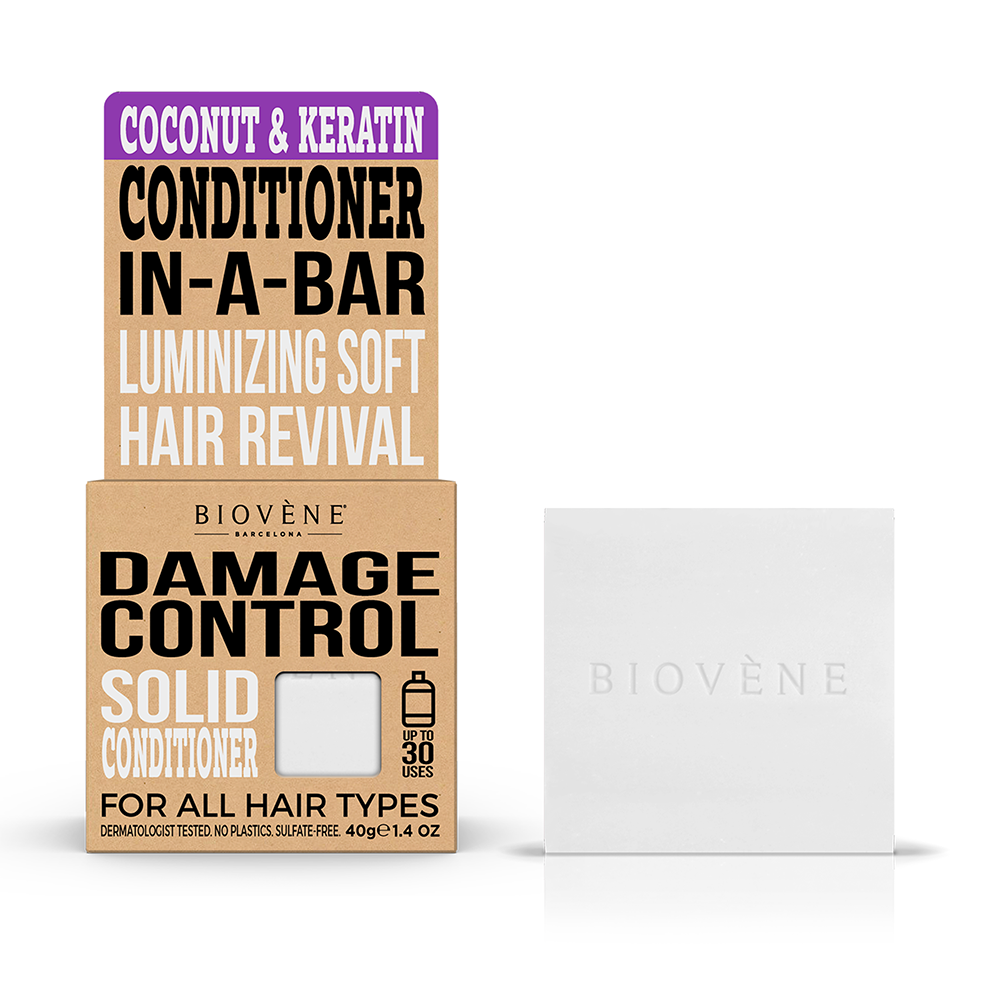 Bilde av Biovène Damage Control Coconut & Keratin Solid Conditioner Bar