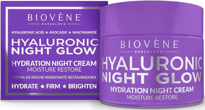 Biovène Star Collection Hyaluronic Night Glow Restore Hydration Night Cream 50 ml