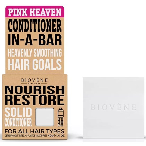 Biovène Nourish Restore Pink Heaven Solid Conditioner Bar