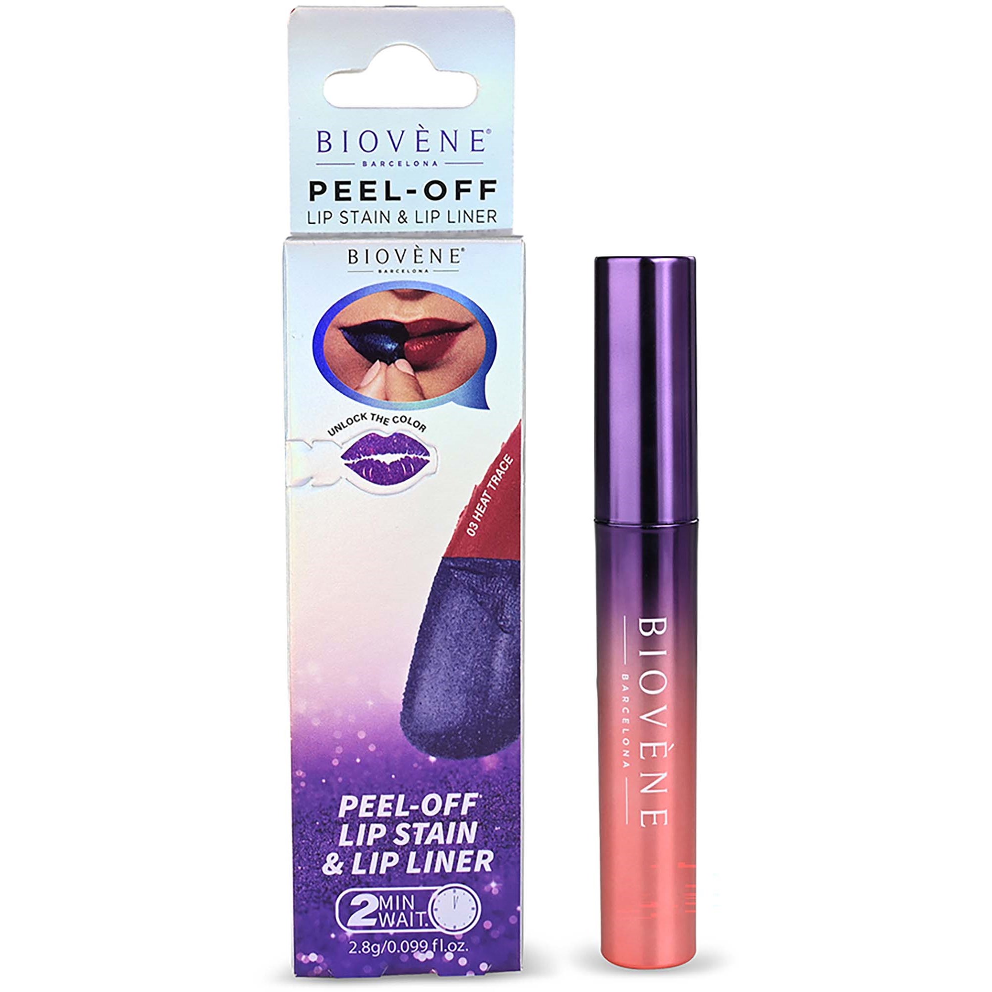 Biovène PEEL-OFF PERFECT REVEAL LIP STAIN & LINER IN ONE Heat Trace Stay-Perfect All Day