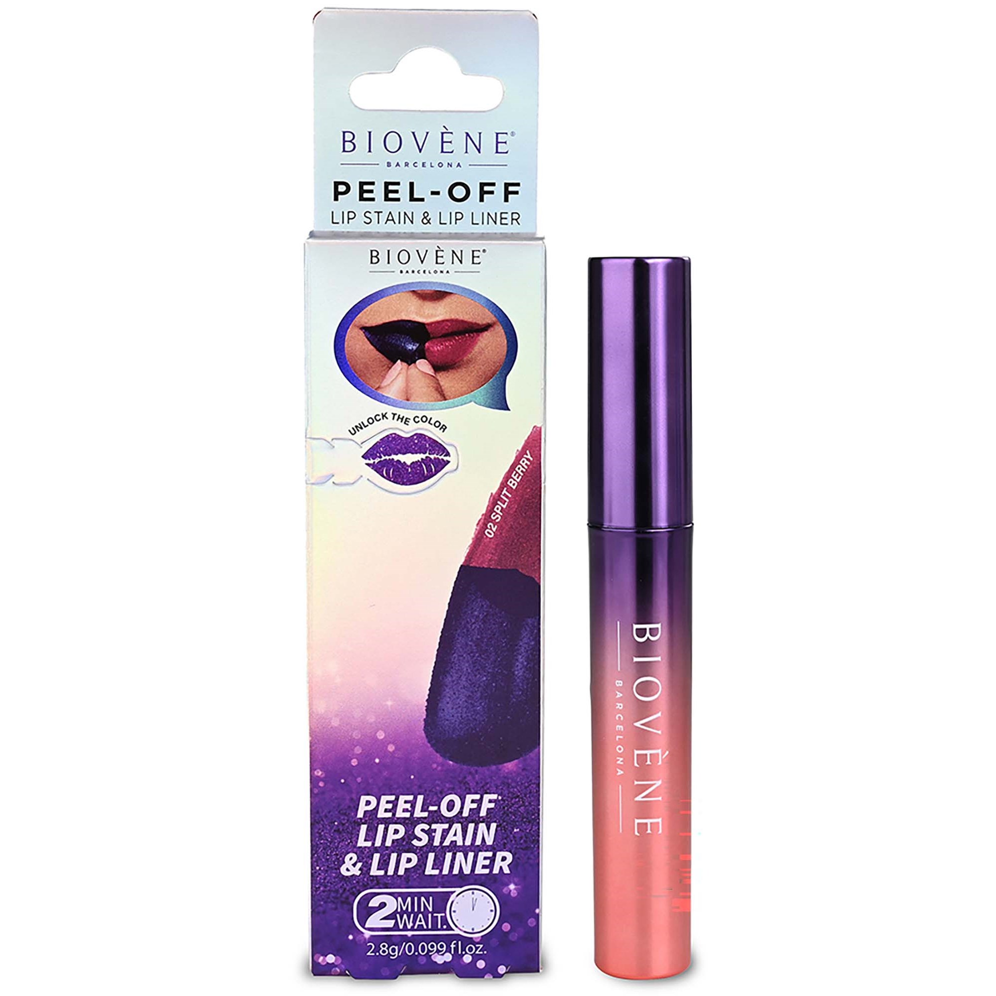 Biovène PEEL-OFF PERFECT REVEAL LIP STAIN & LINER IN ONE Split Berry Stay-Perfect All Day