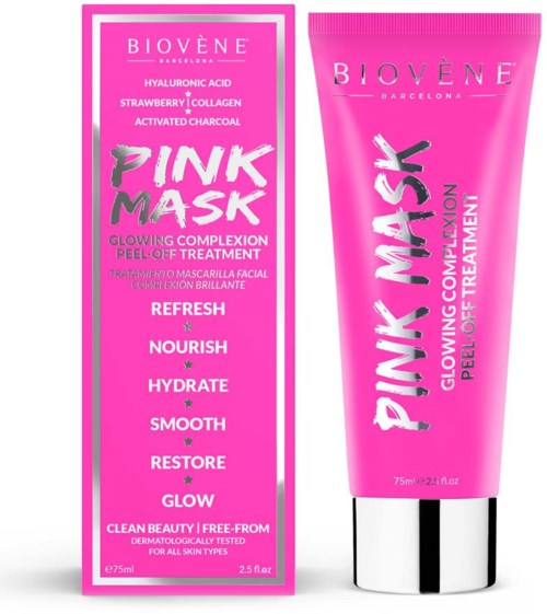 Biovène Star Collection Pink Mask Glowing Complexion Peel-Off Treatment 75 ml