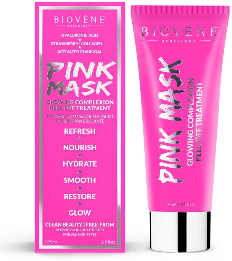 Biovène Pink Mask Glowing Complexion Peel-Off Treatment 75 ml