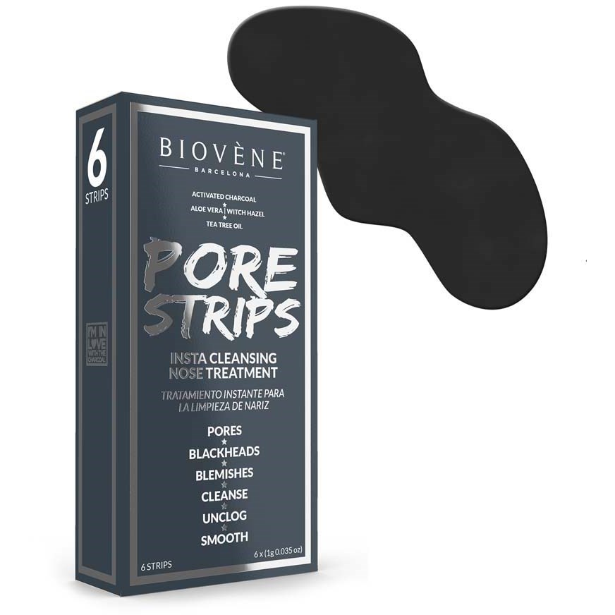 Biovène Star Collection Pore Strips 6-Pack Insta Cleansing Nose Treatm
