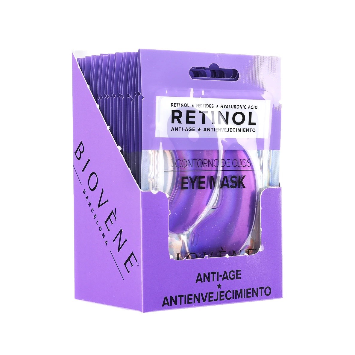 Biovène RETINOL Signs-of-Aging Eye Pad Mask with Peptides and Hyaluron (obrázok 4)