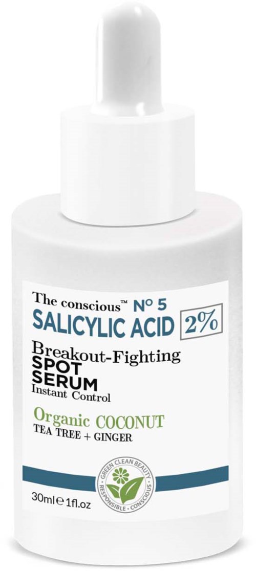 Biovène The conscious Salicylic Acid Breakout-Fighting Spot Serum Organic Coconut 30 ml