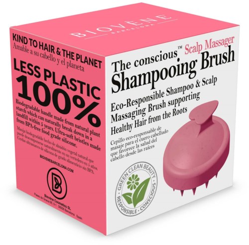Biovène The conscious Scalp Massager, Pink Biodegradable Shampooing