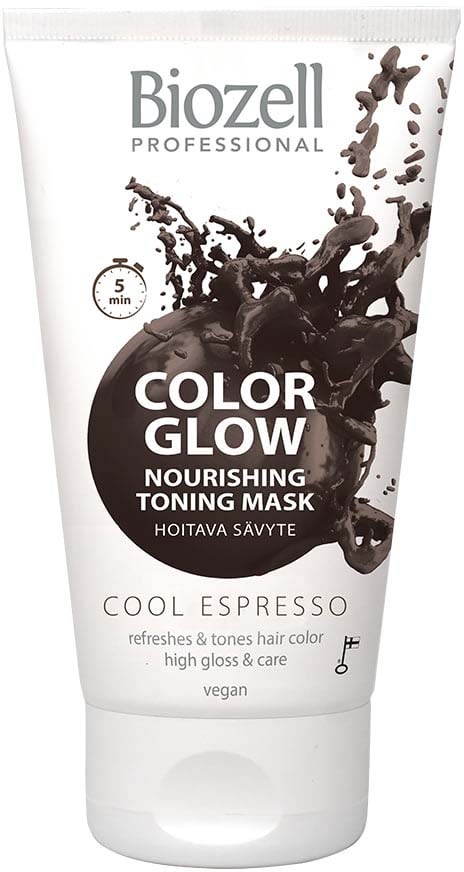 Biozell Color Glow Nourishing Toning Mask Cool Espresso