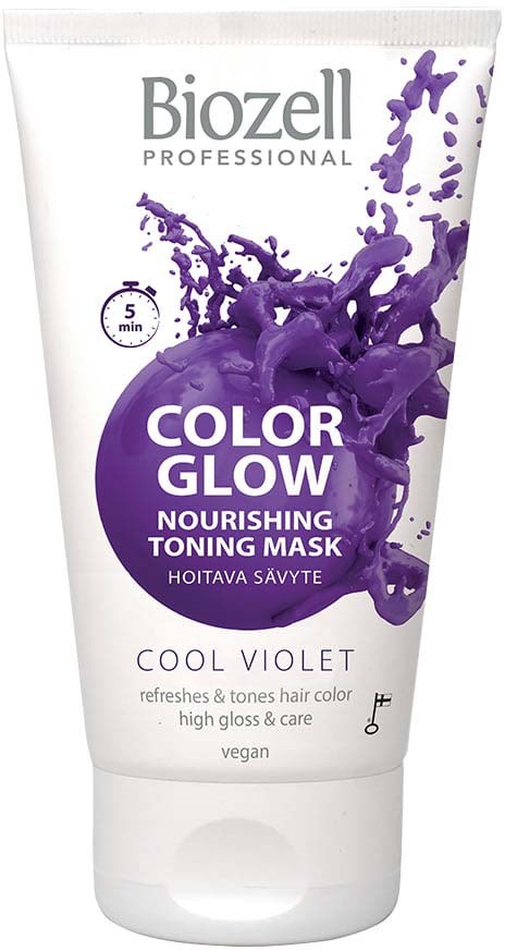 Biozell Color Glow Nourishing Toning Mask Cool Violet