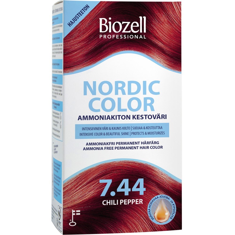Bilde av Biozell Nordic Color Permanent Hair Color Chili Pepper 7.44