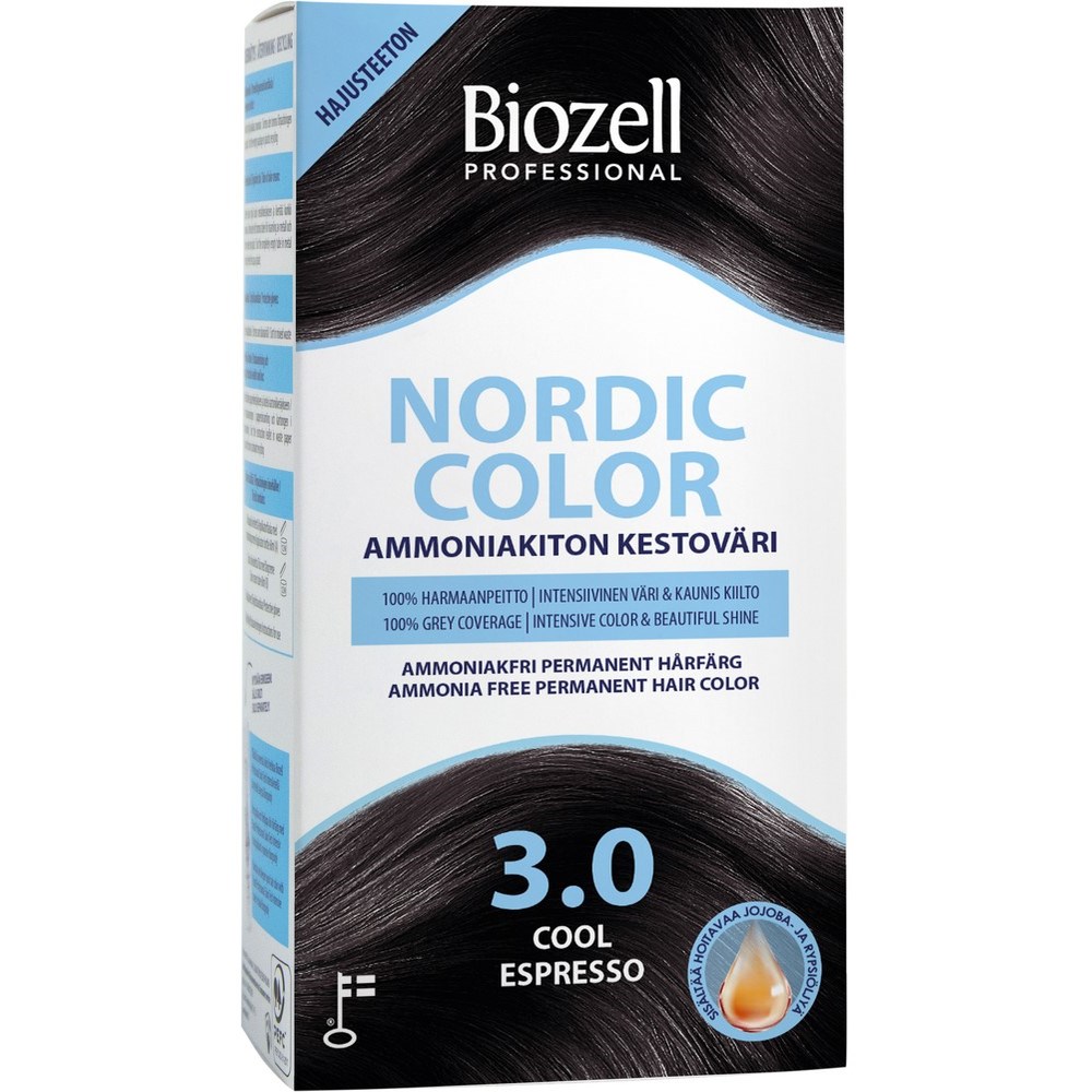 Bilde av Biozell Nordic Color Permanent Hair Color Cool Espresso 3.0