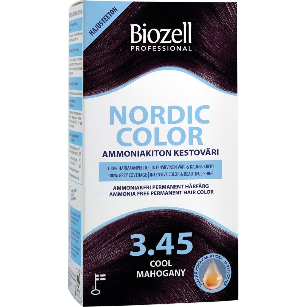 Bilde av Biozell Nordic Color Permanent Hair Color Cool Mahogany 3.45