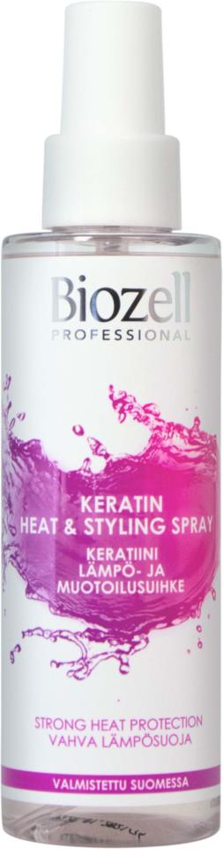 Biozell Professional Keratin Heat & Styling Spray 150 ml