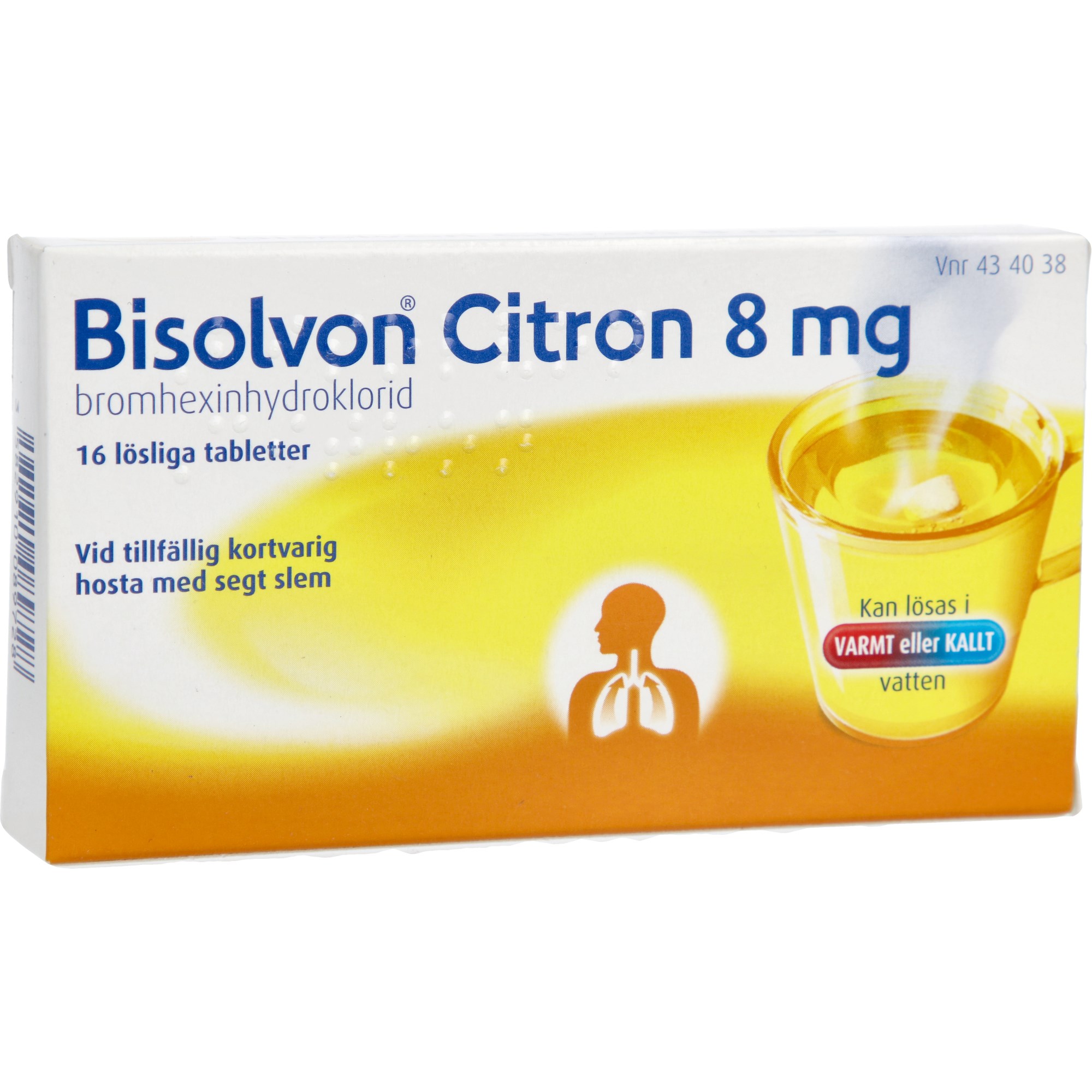 Läs mer om Bisolvon Citron löslig tablett 8mg 16 st
