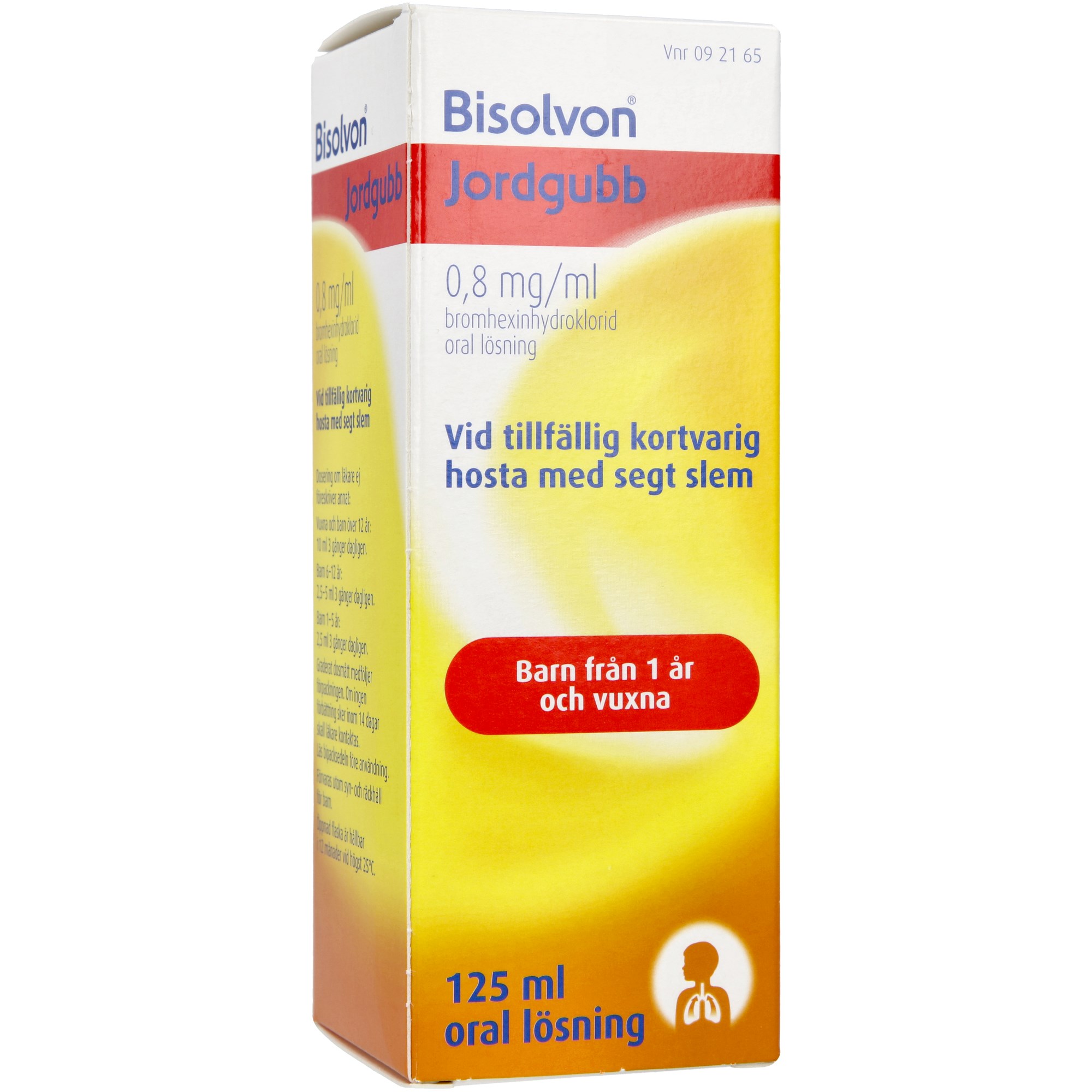 Läs mer om Bisolvon Jordgubb Oral lösning 0,8 mg/ml 125 ml