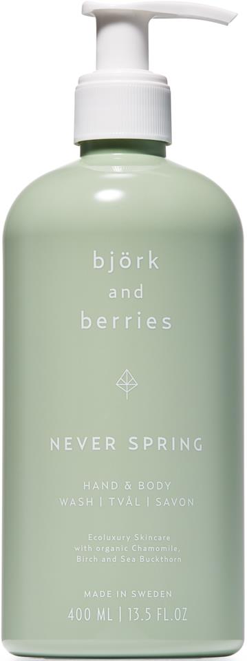 Björk & Berries Never Spring Hand & Body Wash 400ml