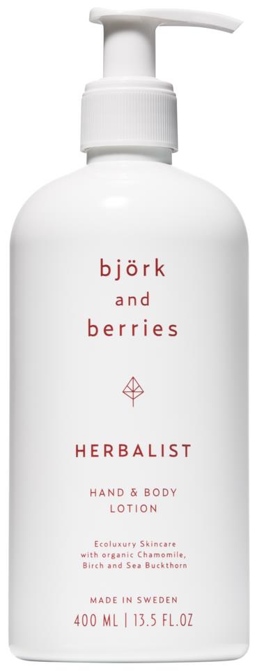 Björk and Berries Herbalist Hand & Body Lotion 400 ml