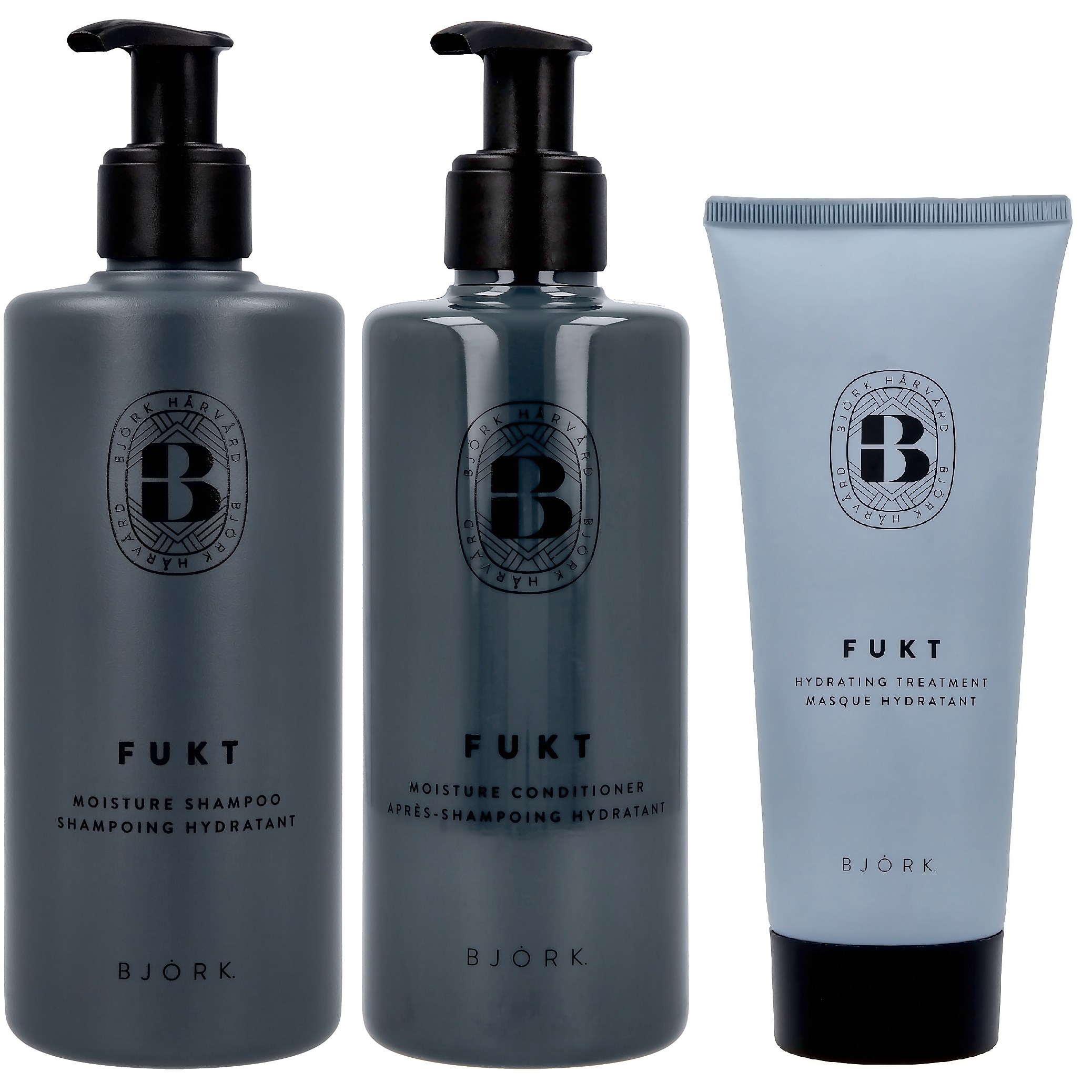 Björk FUKT Bundle Shampoo 250 ml & Conditioner 250 ml & Treatment