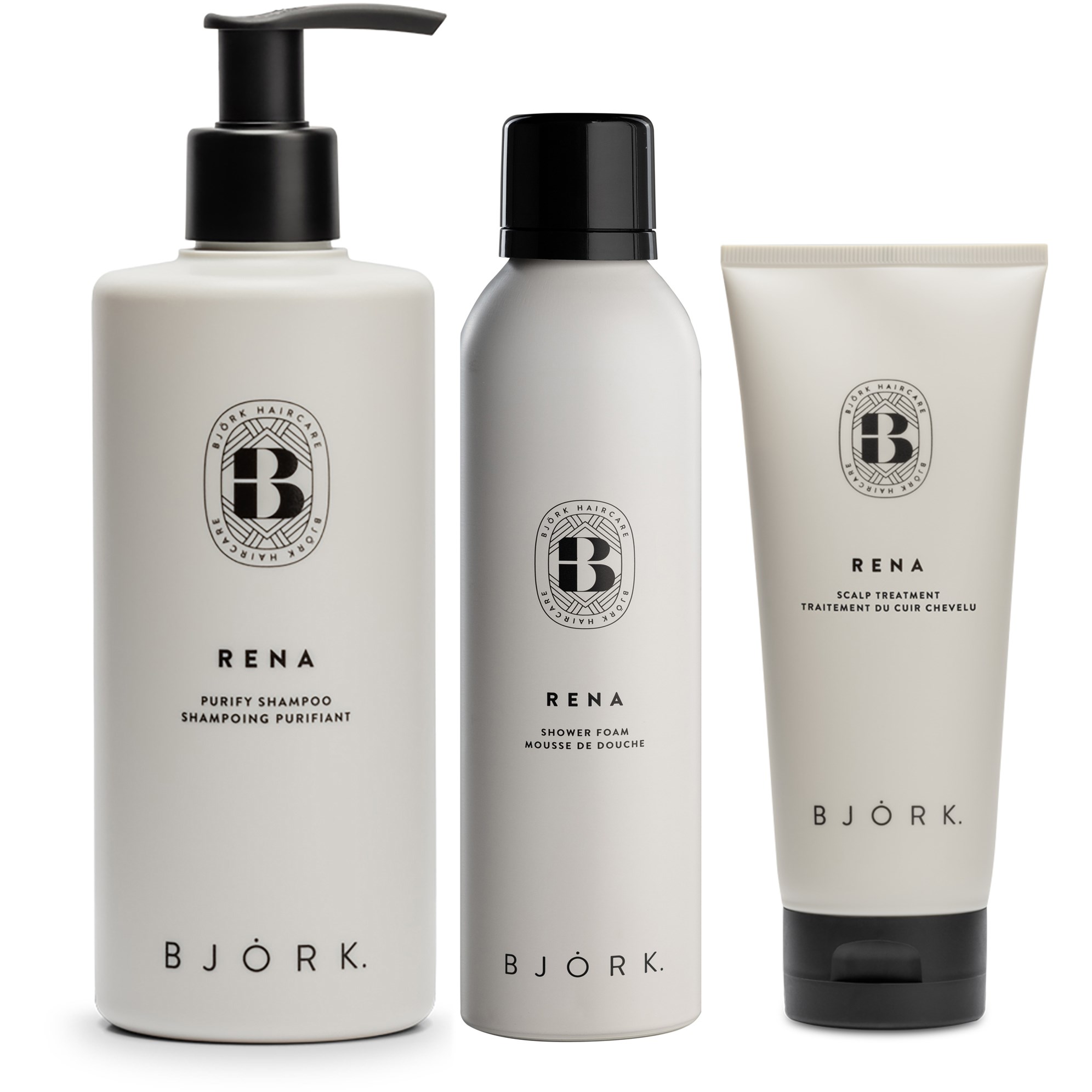 Björk RENA Bundle Scalp Shampoo 300 ml & Scalp Treatment 200 ml &