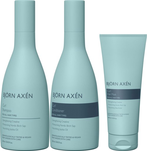 Björn Axén Curl Bundle Shampoo 250 ml & Conditioner 250 ml & Hair Mask 200 ml