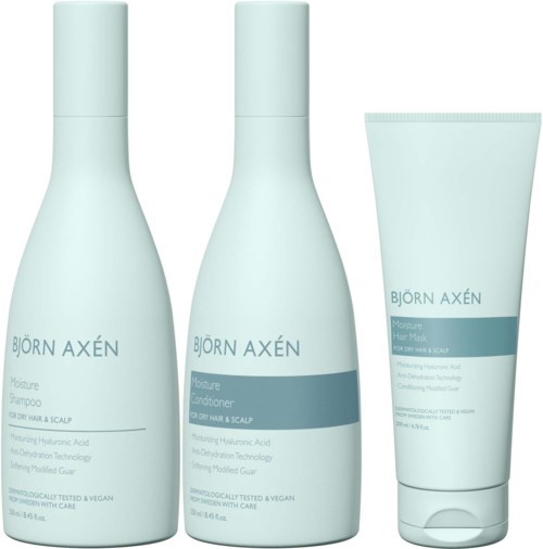 Björn Axén Moisture Hair Mask 200 ml & Shampoo 250 ml & Conditioner 250 ml