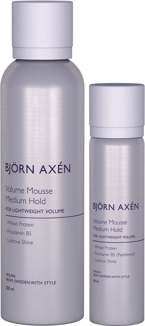 Björn Axén Volume Mousse Medium Hold 200 ml & Travel Size 80 ml