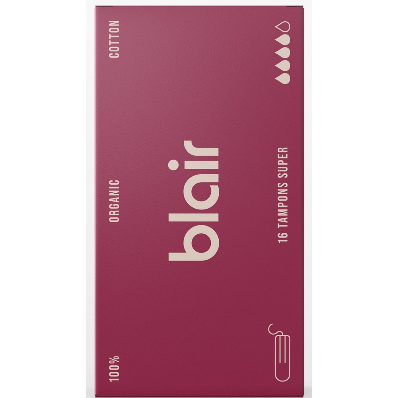 Blair Organic Cotton Tampons Super 16 stk
