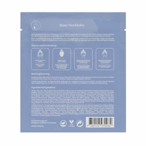 Blanc Stockholm Nourishing Sheet Mask No.3