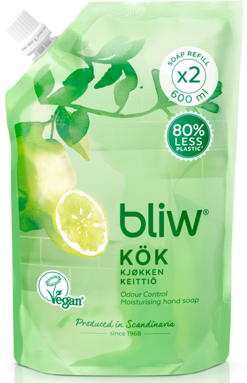 Bliw Kökstvål Refill 600 ml