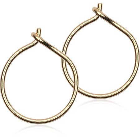 Blomdahl Golden Titanium Ear Ring 12 mm