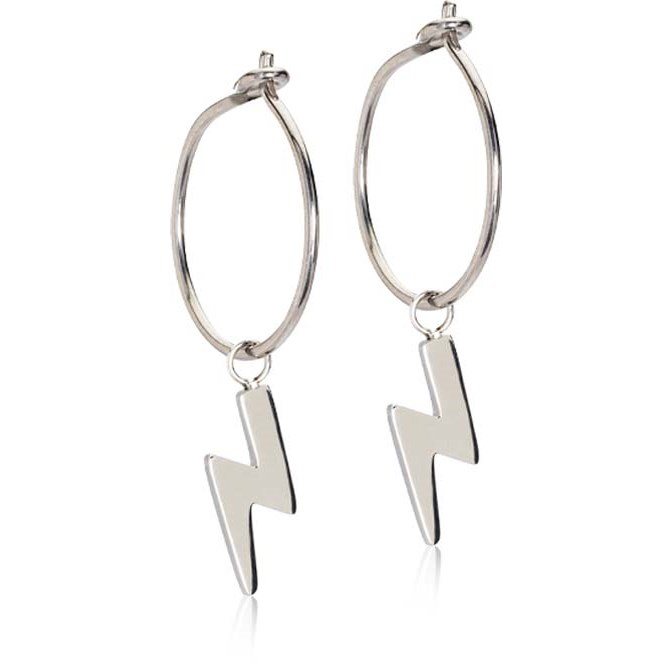 Blomdahl Natural Titanium Ear Ring 14 mm Penda Flash 11 mm