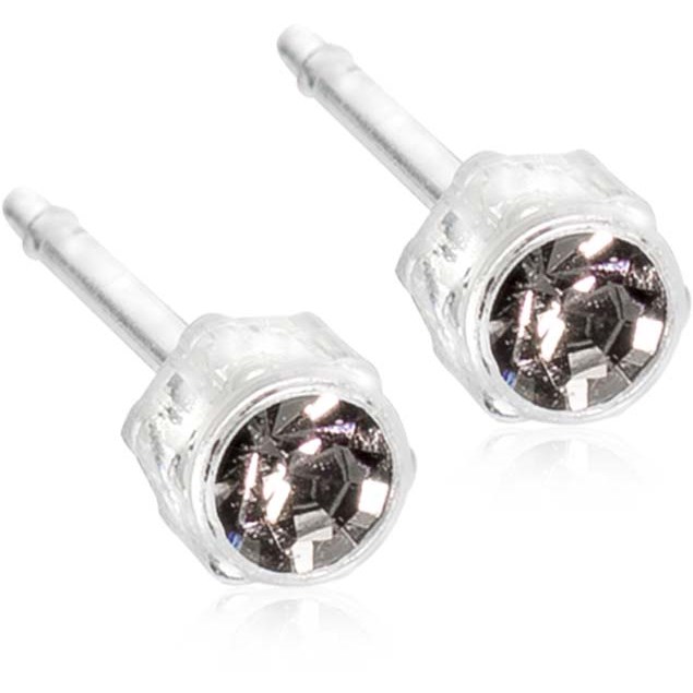 Blomdahl Medical Plastic Bezel 4 mm Black Diamond