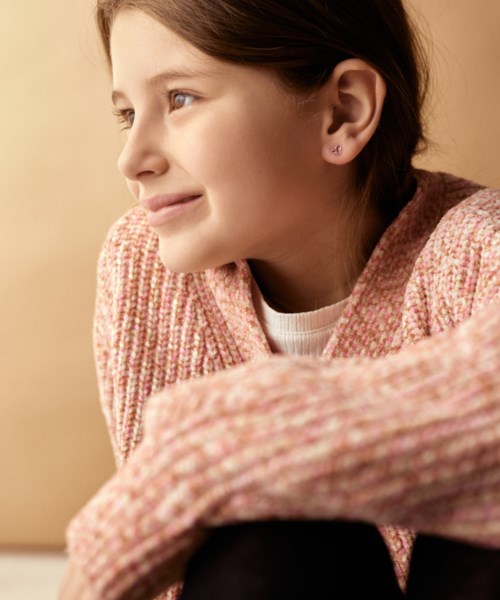 Blomdahl Medical Plastic Clover 6 mm Rose