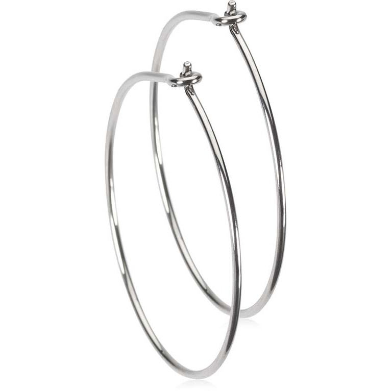 Blomdahl Natural Titanium Ear Ring 25 mm