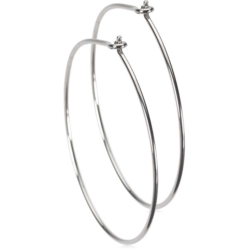 Blomdahl Natural Titanium Ear Ring 30 mm