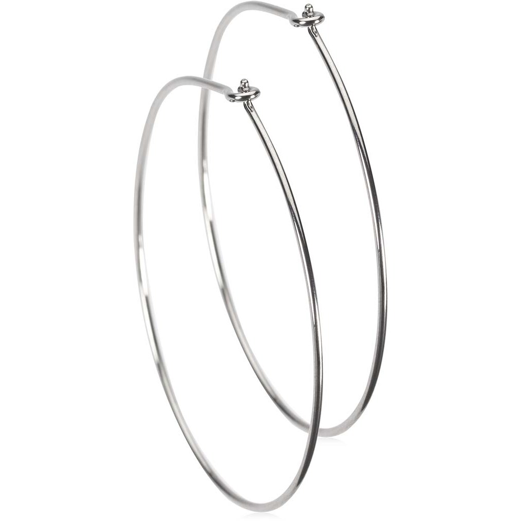 Blomdahl Natural Titanium Ear Ring 35 mm