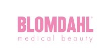 Pinkes Logo mit Schriftzug 'BLOMDAHL medical beauty'.