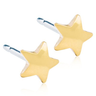 Blomdahl Blomdahl Golden Titanium Star 5mm 5 pcs
