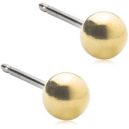 Produktfoto för Blomdahl örhängen Blomdahl GT Ball 4 mm 1 par