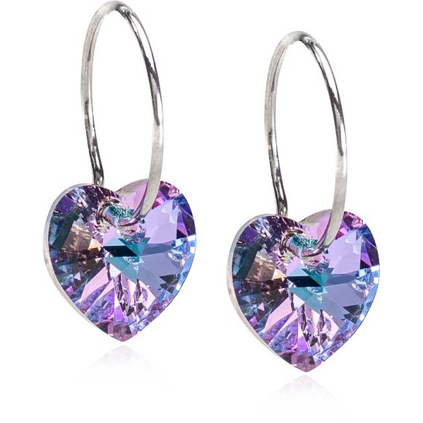 Blomdahl Natural Titanium Heart 10 mm Lilac
