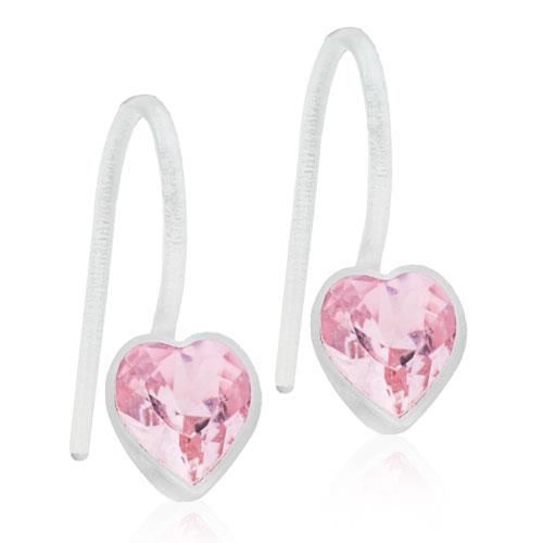 Blomdahl Medical Plastic Pendant Fixed Heart 6mm Light