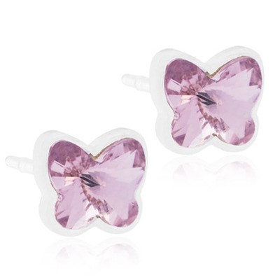 Blomdahl Medical Plastic  Butterfly 5mm Amethyst