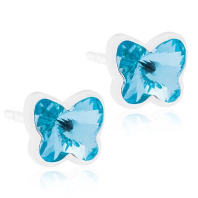 Blomdahl Medical Plastic Butterfly 5mm Aqua