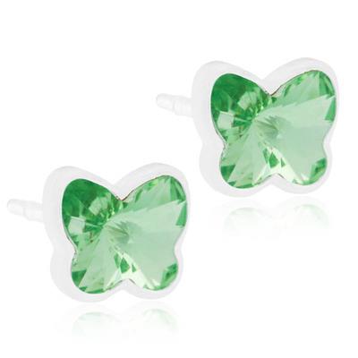 Blomdahl Medical Plastic Butterfly 5mm Peridot